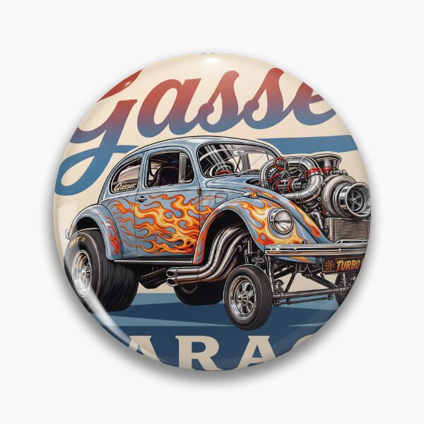 Item preview, Vintage Turbo Gasser Garage Emblem designed and sold by castillomiami.