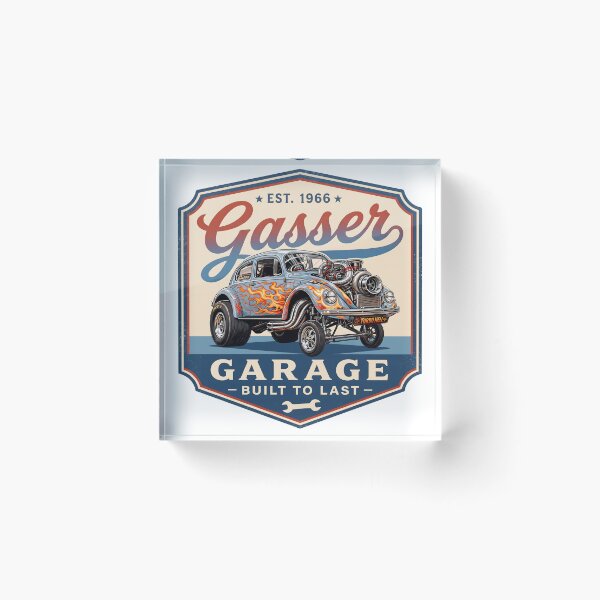 Item preview, Vintage Turbo Gasser Garage Emblem designed and sold by castillomiami.