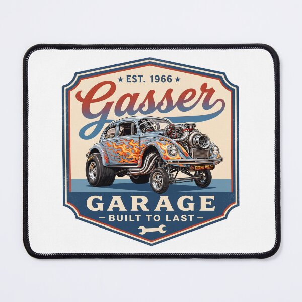 Item preview, Vintage Turbo Gasser Garage Emblem designed and sold by castillomiami.