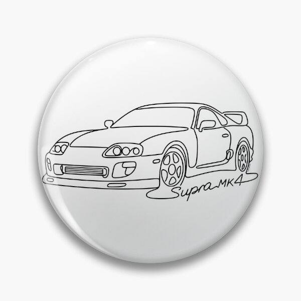 Item preview, Supra MK4 – Line Art JDM Legend Sketch designed and sold by Automotive Art by Greg.
