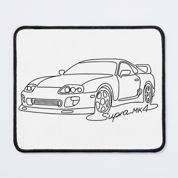 Item preview, Supra MK4 – Line Art JDM Legend Sketch designed and sold by Automotive Art by Greg.