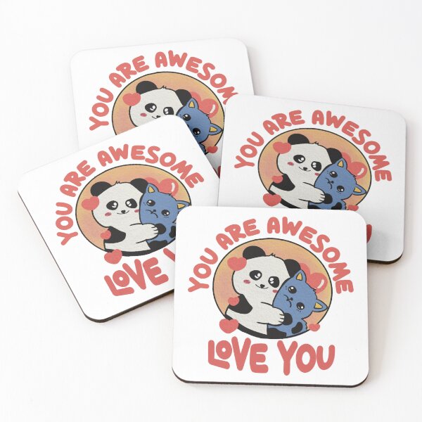 Item preview, PeiPei and Keke You Are Awesome Love You Couple Graphic designed and sold by Peipeiandkeke.