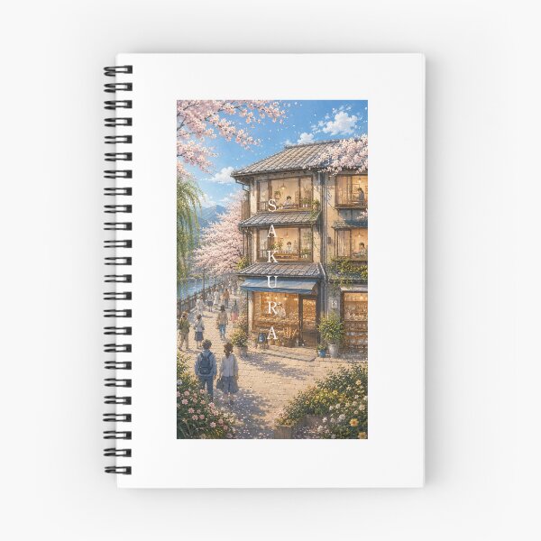 Item preview, Cherry Blossom Riverside in Japan designed and sold by sachi-studio.