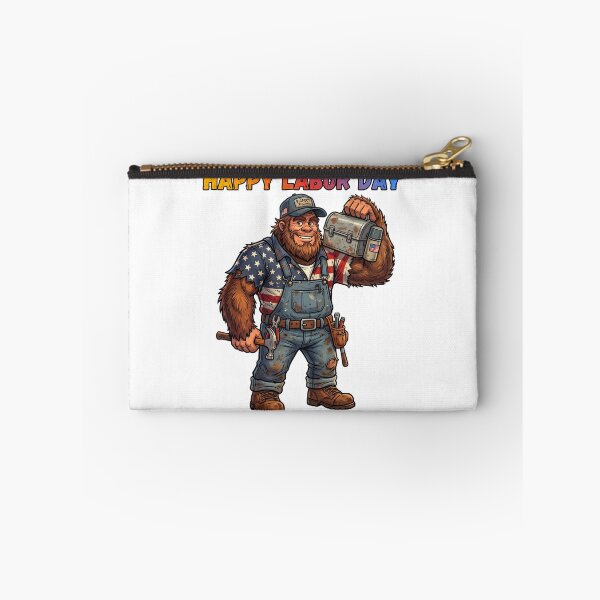 Item preview, Labor Day Bigfoot - Working Class Blue Collar Sasquatch Cryptidcore Design designed and sold by Spank My Yeti.