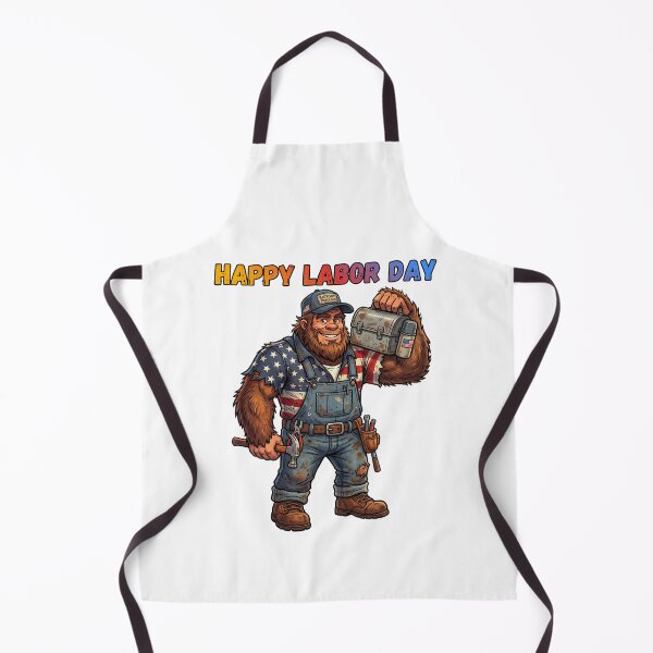 Item preview, Labor Day Bigfoot - Working Class Blue Collar Sasquatch Cryptidcore Design designed and sold by Spank My Yeti.