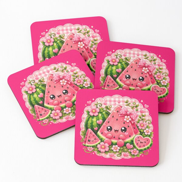 Item preview, Cute Kawaii Watermelon Girl Coquette Aesthetic Pink Summer Fruit Design designed and sold by ALH Apparel.