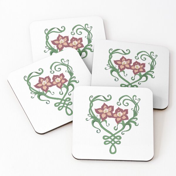 Item preview, Creamsicle Floral Heart  designed and sold by ZFrigginArt.