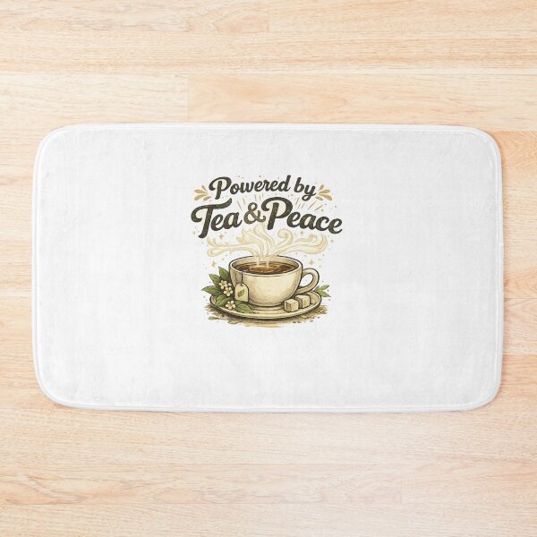 Item preview, Powered by Tea & Peace | Cozy Tea Lover Vintage Design designed and sold by ✨ Daily Vibe Studio ✨.