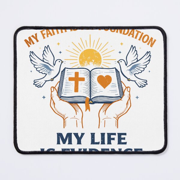 Item preview, Faith Is My Foundation Dove & Bible Poster designed and sold by Matinez Pink.