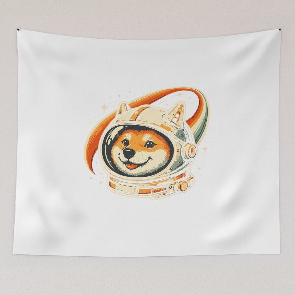 Item preview, Shiba Inu Doge Astronaut Space Poster designed and sold by Matinez Pink.