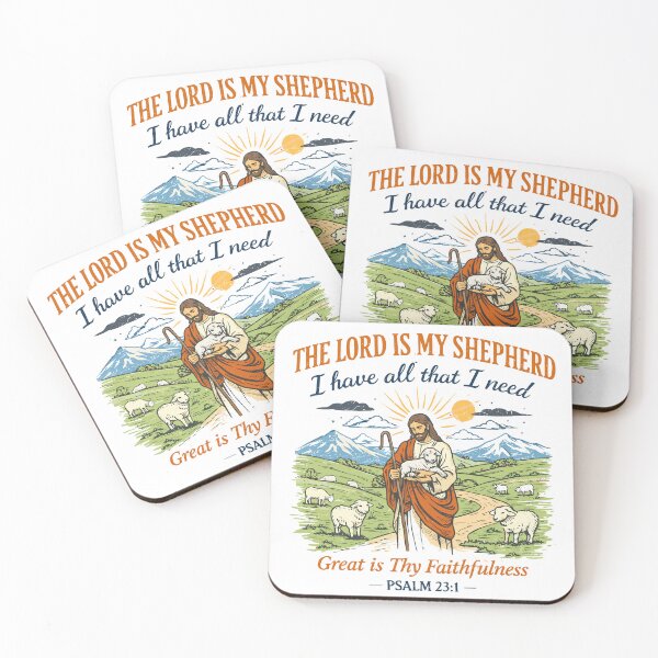Item preview, The Lord Is My Shepherd Psalm 23 Verse Poster designed and sold by Matinez Pink.