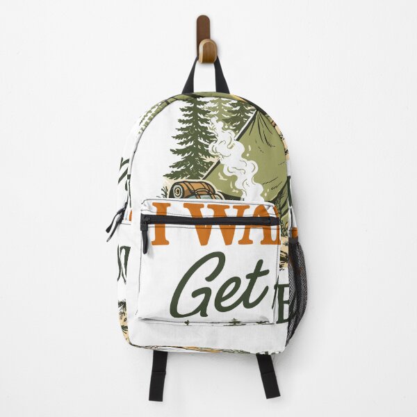 Item preview, Get Away To The Woods Camping Deer Poster designed and sold by Matinez Pink.