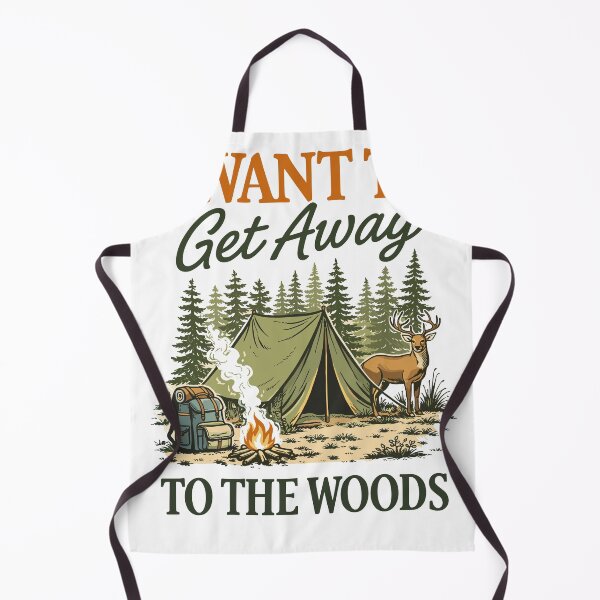 Item preview, Get Away To The Woods Camping Deer Poster designed and sold by Matinez Pink.