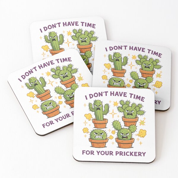 Item preview, Angry Cactus No Time For Prickery Poster designed and sold by Matinez Pink.