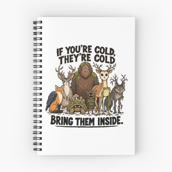 Item preview, Woodland cryptid design – If you're cold, bring them inside (on light colors) designed and sold by messy-nessie.