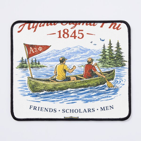 Item preview, Alpha Sigma Phi Fraternity Canoe Lake Poster designed and sold by Matinez Pink.