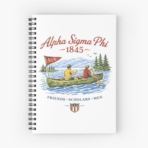 Item preview, Alpha Sigma Phi Fraternity Canoe Lake Poster designed and sold by Matinez Pink.