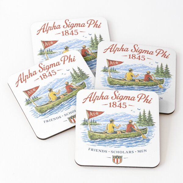 Item preview, Alpha Sigma Phi Fraternity Canoe Lake Poster designed and sold by Matinez Pink.