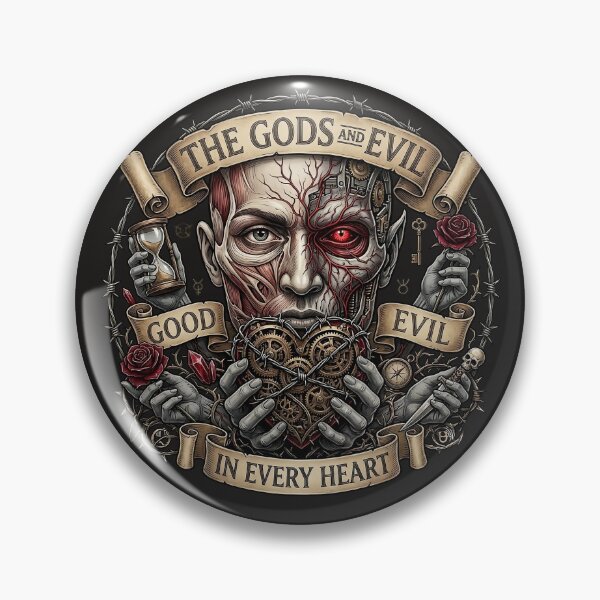 Item preview, Gods Evil Heart Cyborg Hourglass designed and sold by Voodoo Store Paranormal Collections.