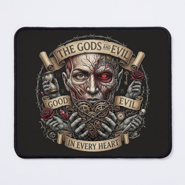 Item preview, Gods Evil Heart Cyborg Hourglass designed and sold by Voodoo Store Paranormal Collections.