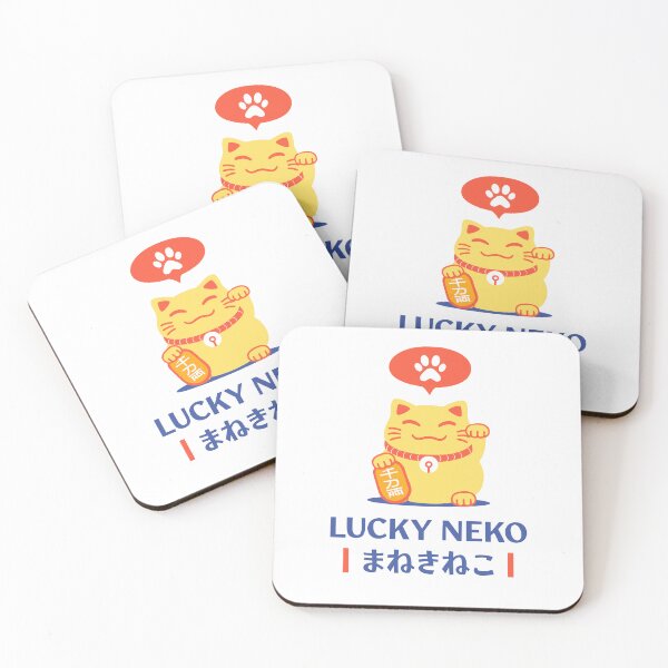 Item preview, Lucky Neko Paw Speech Bubble Poster designed and sold by Matinez Pink.