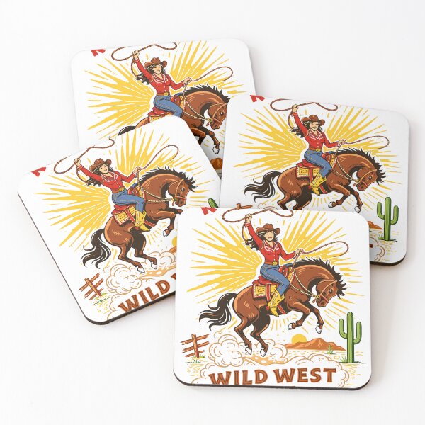 Item preview, Wild West Rodeo Show Cowgirl Poster designed and sold by Matinez Pink.