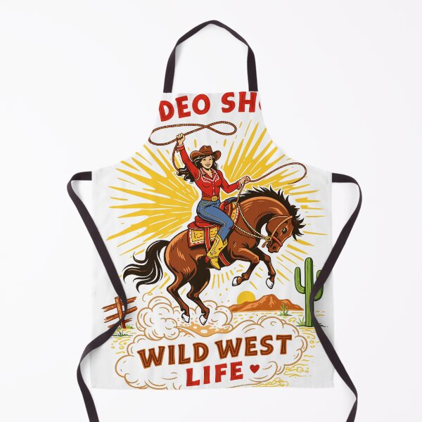 Item preview, Wild West Rodeo Show Cowgirl Poster designed and sold by Matinez Pink.