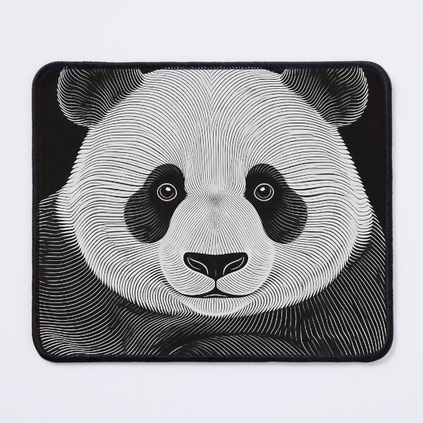 Item preview, Minimalist Line Art Panda Portrait designed and sold by HoloHugDesigns.