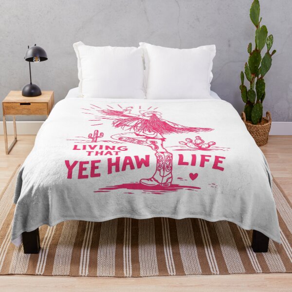 Item preview, Living That Yee Haw Life Dancing Cowgirl Poster designed and sold by Matinez Pink.