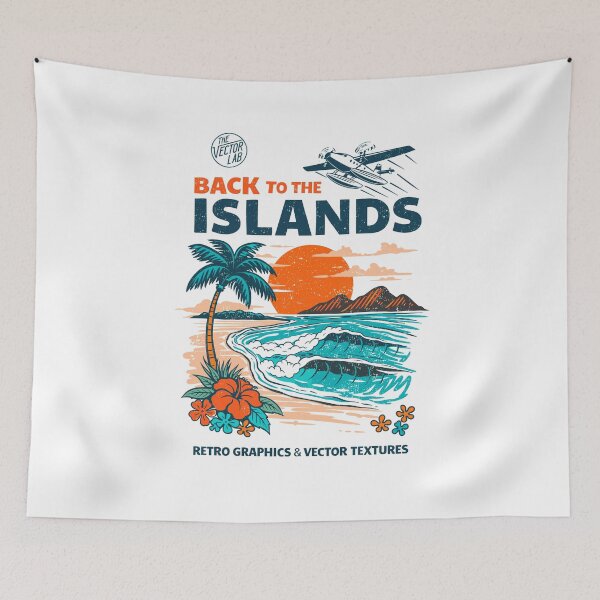 Item preview, Back To The Islands Tropical Seaplane Poster designed and sold by Matinez Pink.