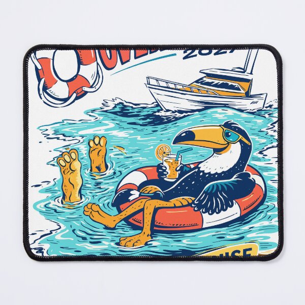 Item preview, Aloha Cruise Toucan Floating On Water Poster designed and sold by Matinez Pink.