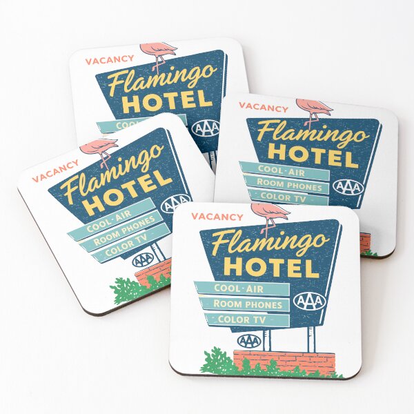 Item preview, Vintage Flamingo Hotel Neon Sign Poster designed and sold by Matinez Pink.