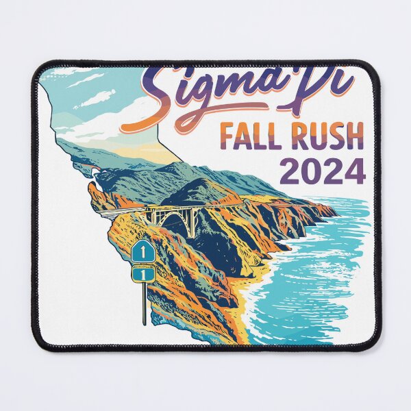 Item preview, Sigma Pi California Highway 1 Coast Poster designed and sold by Matinez Pink.