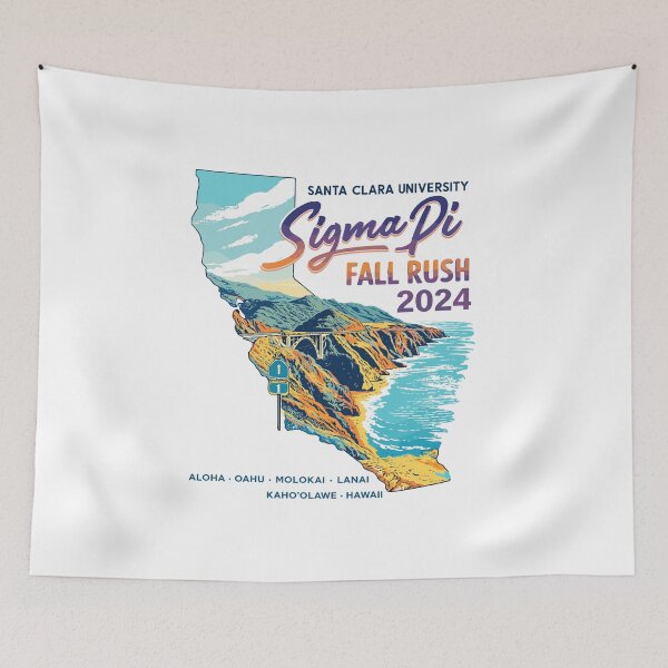 Item preview, Sigma Pi California Highway 1 Coast Poster designed and sold by Matinez Pink.