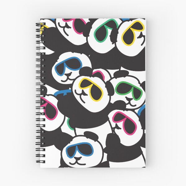 Item preview, Sunglass wearing cool panda animal print pattern designed and sold by fluffyfamcraft.