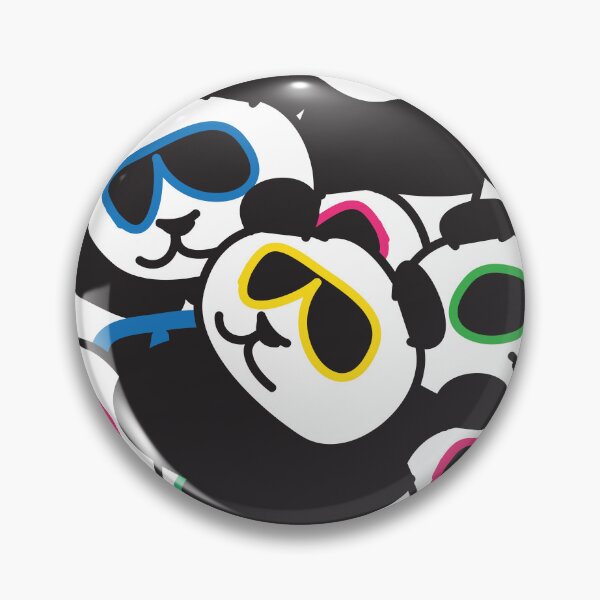 Item preview, Sunglass wearing cool panda animal print pattern designed and sold by fluffyfamcraft.
