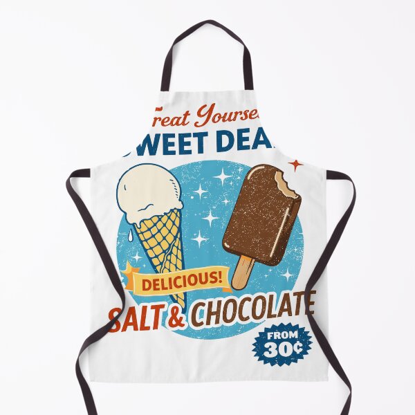Item preview, Sweet Deals Salt & Chocolate Ice Cream Poster designed and sold by Matinez Pink.