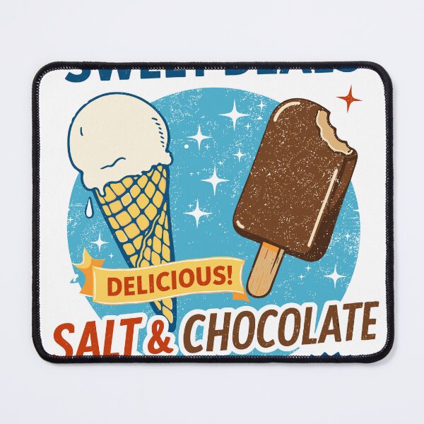 Item preview, Sweet Deals Salt & Chocolate Ice Cream Poster designed and sold by Matinez Pink.