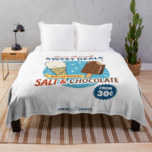Item preview, Sweet Deals Salt & Chocolate Ice Cream Poster designed and sold by Matinez Pink.