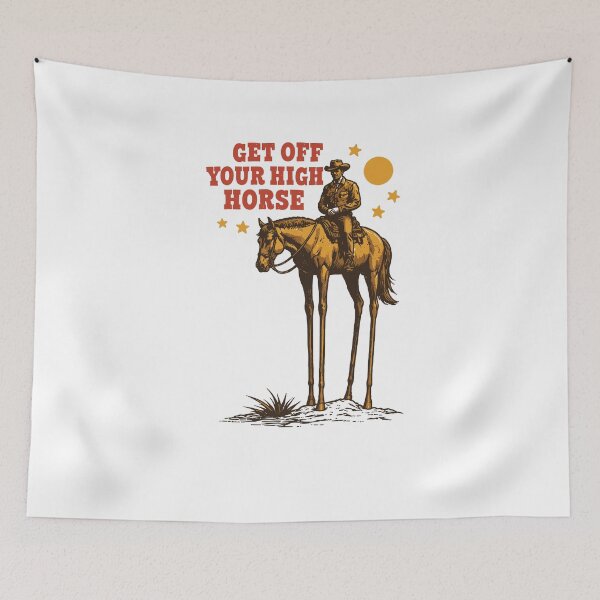 Item preview, Get Off Your High Horse Long Legged Horse Poster designed and sold by Matinez Pink.