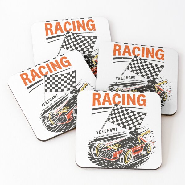 Item preview, Cowboy Racing Vintage Dragster Poster designed and sold by Matinez Pink.