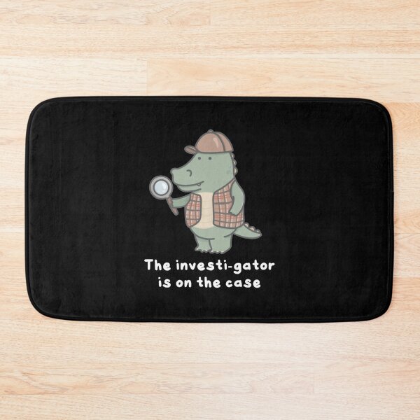 Item preview,  Investigator Crocodile Funny Detective Alligator Pun Art designed and sold by PBandDoodlese.