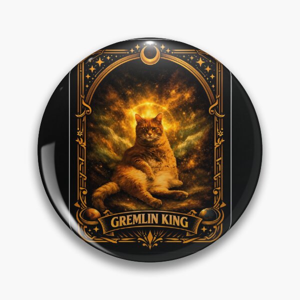 Item preview, Gremlin King Cat Tarot Card Vintage Art designed and sold by Dragonmotor Media.