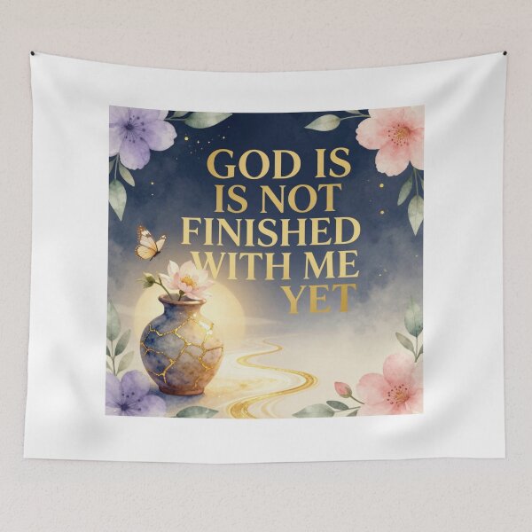 Item preview, God Is Not Finished With Me Yet designed and sold by Fresh Starts.
