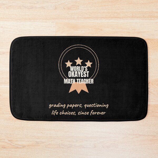 Item preview, Worlds Okayest Math Teacher Funny Gift designed and sold by The Cozy Design Studio.