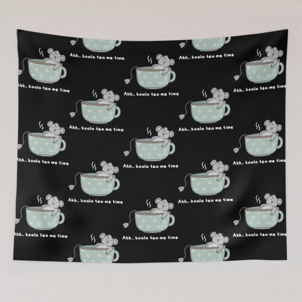 Item preview, Koalatea Funny Koala In Teacup Hot Beverage Pun designed and sold by PBandDoodlese.