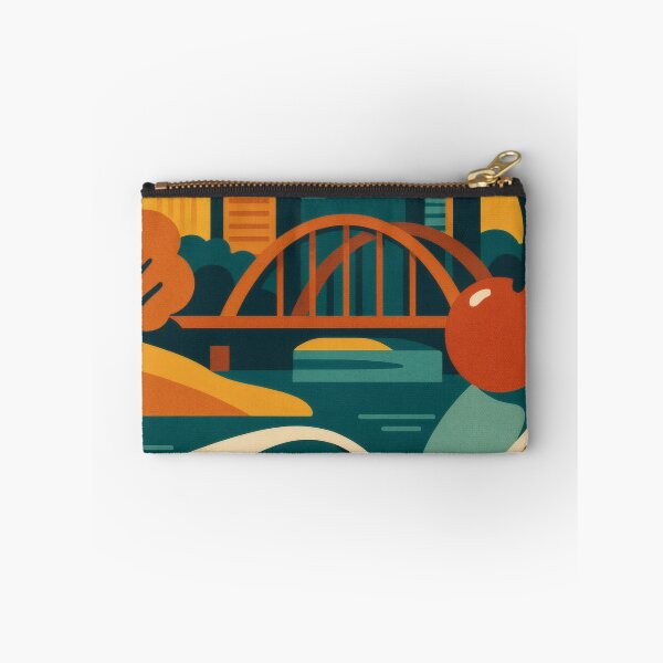 Item preview, Retro Pop Art Poster Illustration of Minneapolis | Bold Downtown Skyline, Stone Arch Bridge & Mississippi River Design | Vintage Minnesota Wall Art Decor designed and sold by PaintedPixels01.