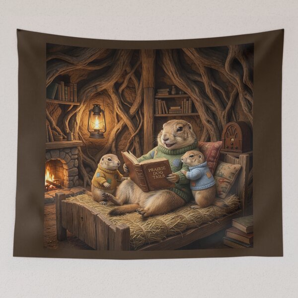 Item preview, Prairie Dog Mom Reads to Her Young Ones designed and sold by Tridentulus.