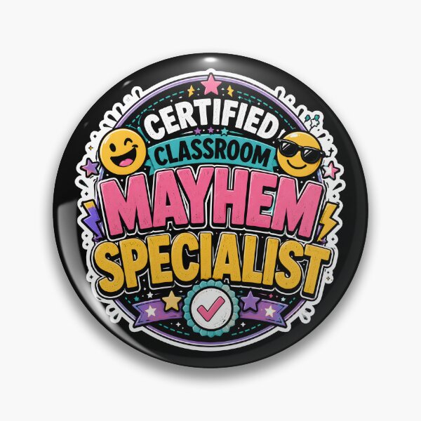 Item preview, Certified Classroom Mayhem Specialist Shirt | Funny Teacher Gift | Retro Classroom Humor T-Shirt designed and sold by FestivityFinds.