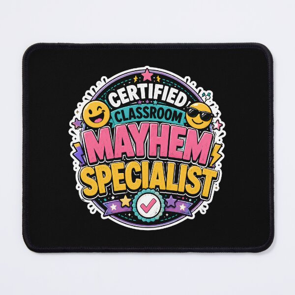 Item preview, Certified Classroom Mayhem Specialist Shirt | Funny Teacher Gift | Retro Classroom Humor T-Shirt designed and sold by FestivityFinds.